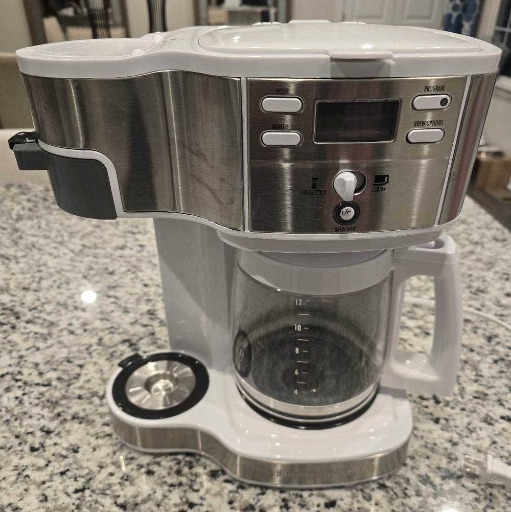 Hamilton Beach 2-Way Programmable Coffee Maker, Single Serve Coffee Maker & 12-C
